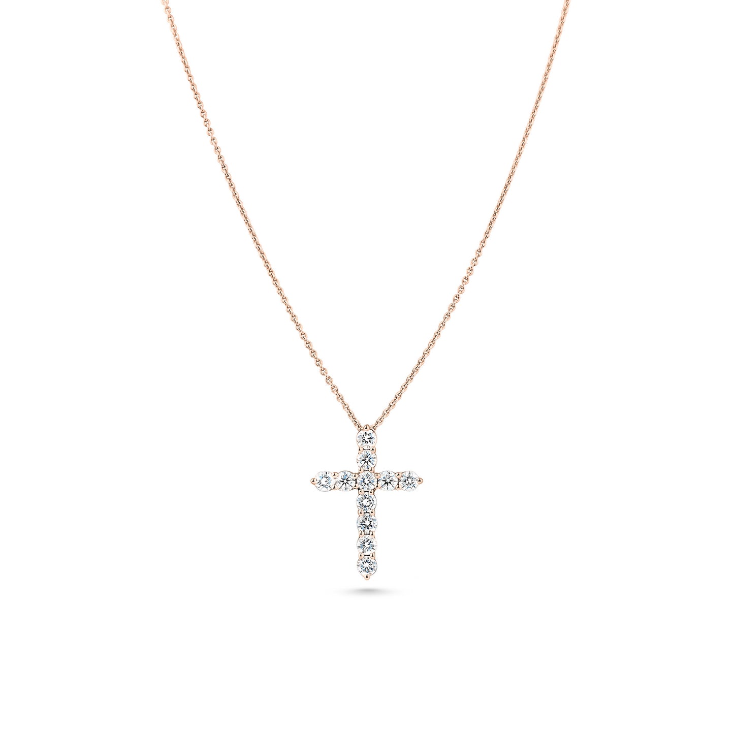 Diamant Kreuz Anhänger Fancy