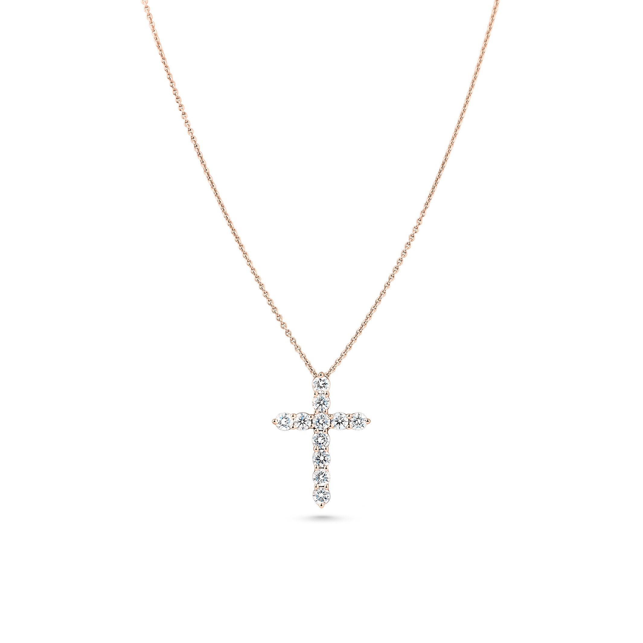 Diamant Kreuz Anhänger Fancy