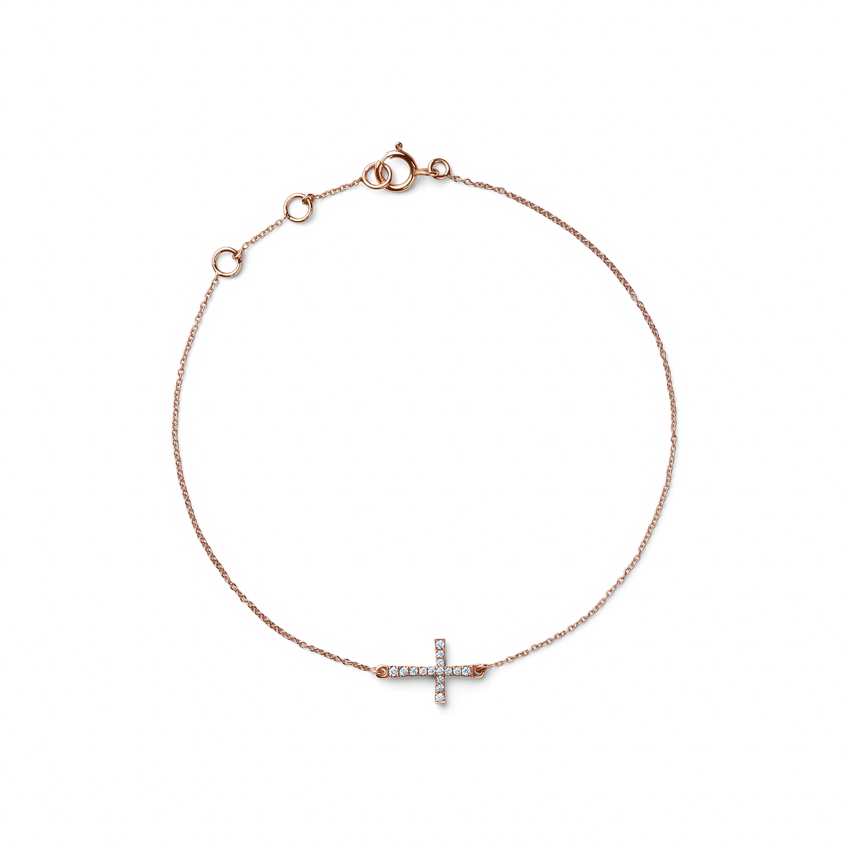 Diamond Cross Bracelet