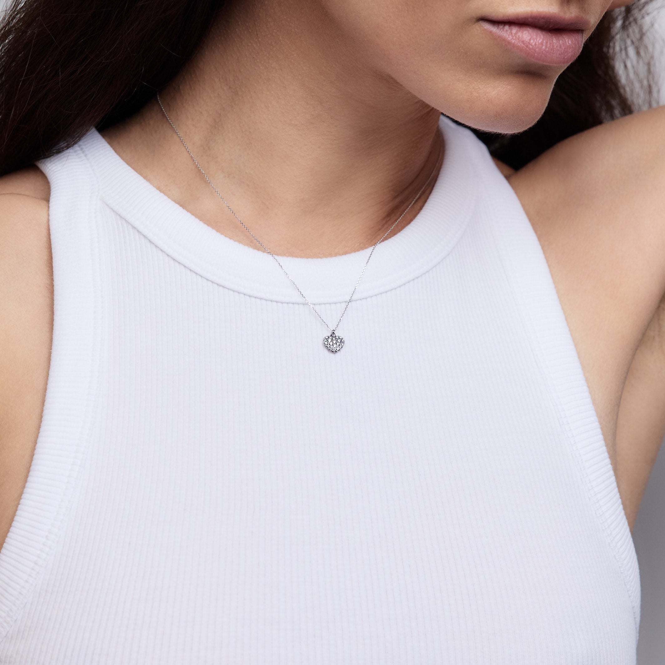 Herz Diamant Halskette