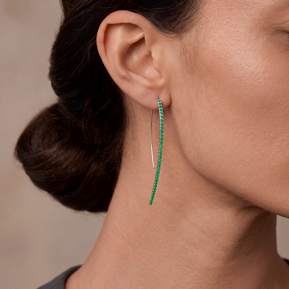 Ella Emerald Earrings Fancy