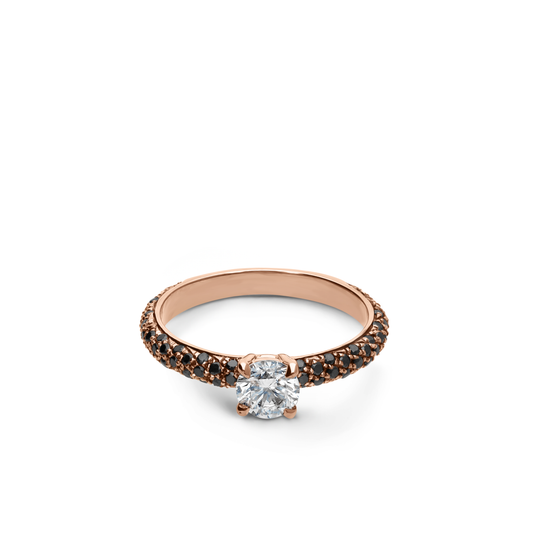 Emilia Black Diamonds Solitaire Ring