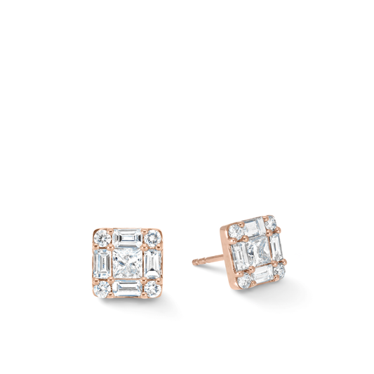 Emma Diamond Studs 8mm