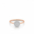 Esme - Round Tag Diamond Ring 8 mm