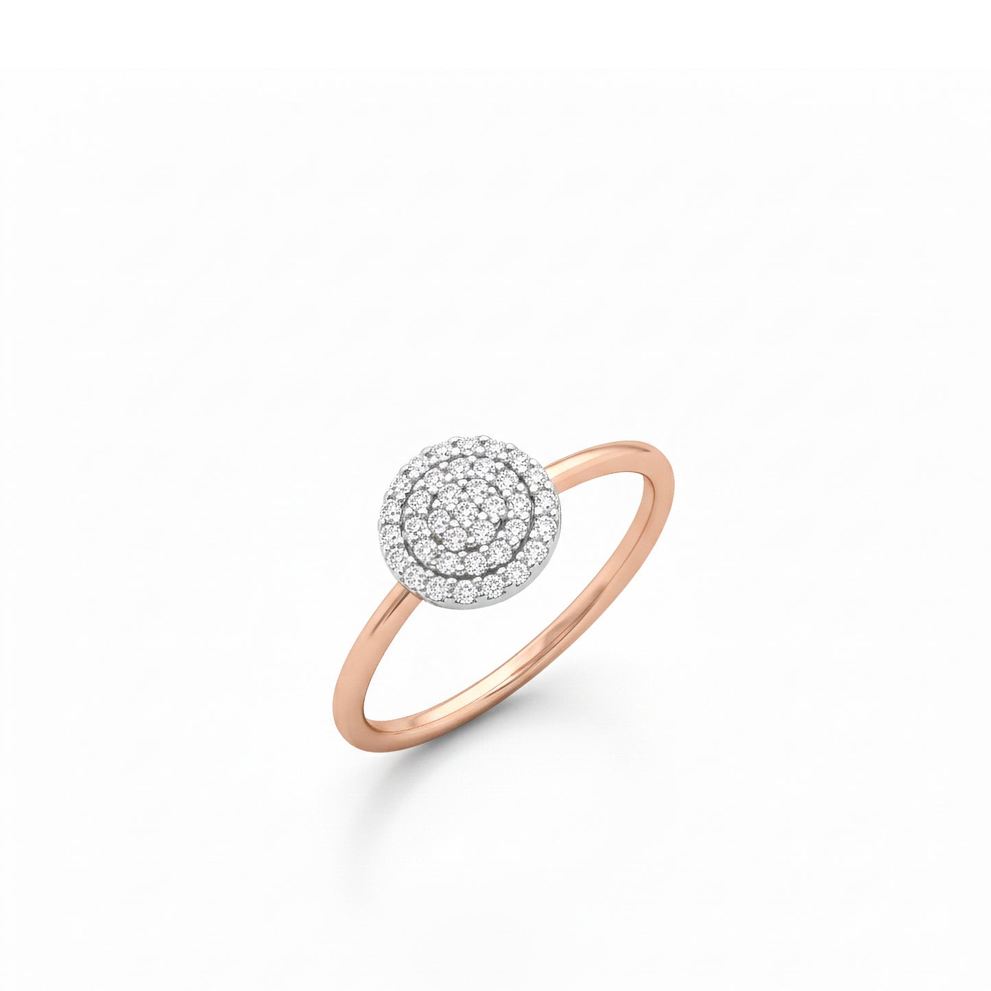 Esme - Runder Diamant Tag Ring 8mm