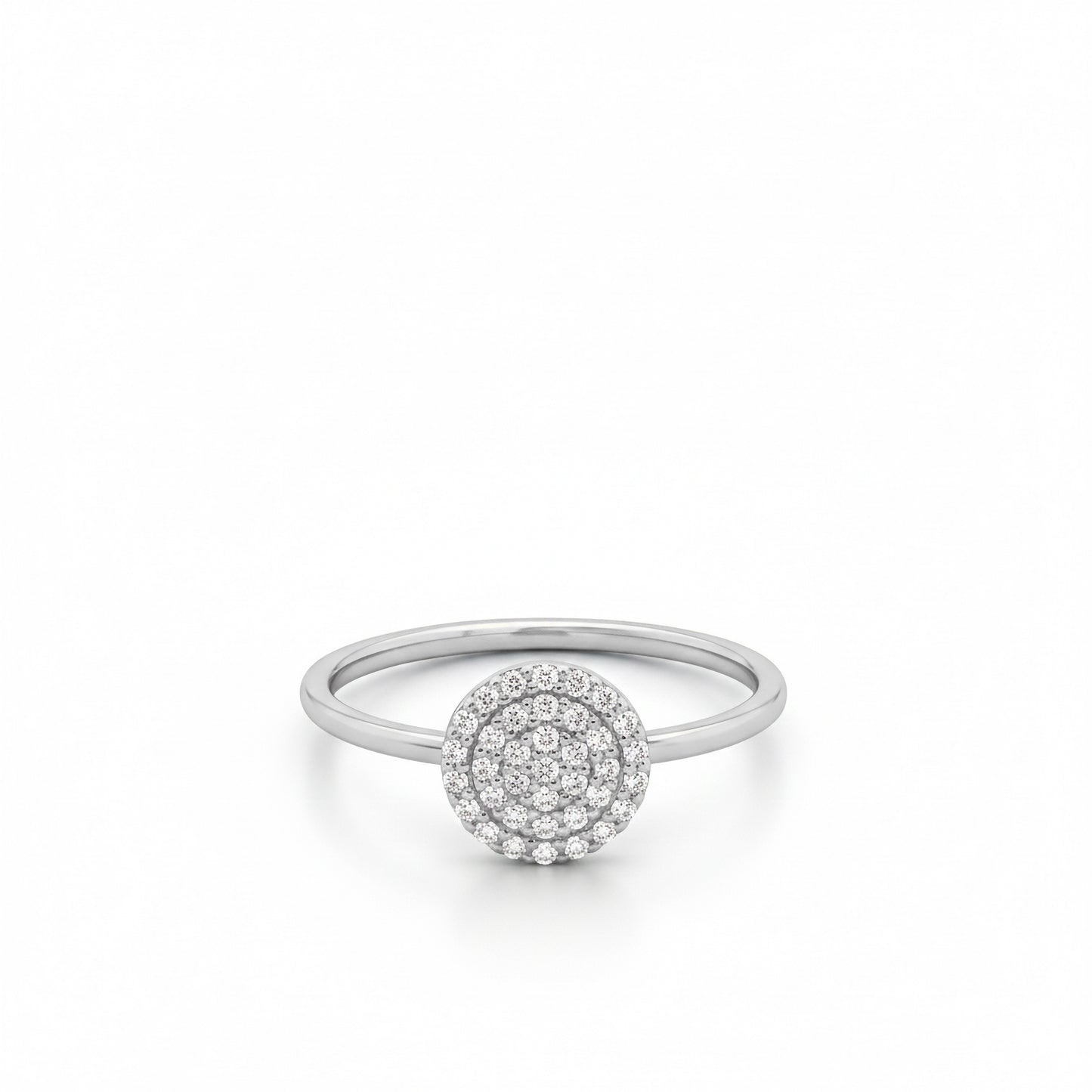 Esme - Runder Diamant Tag Ring 8mm