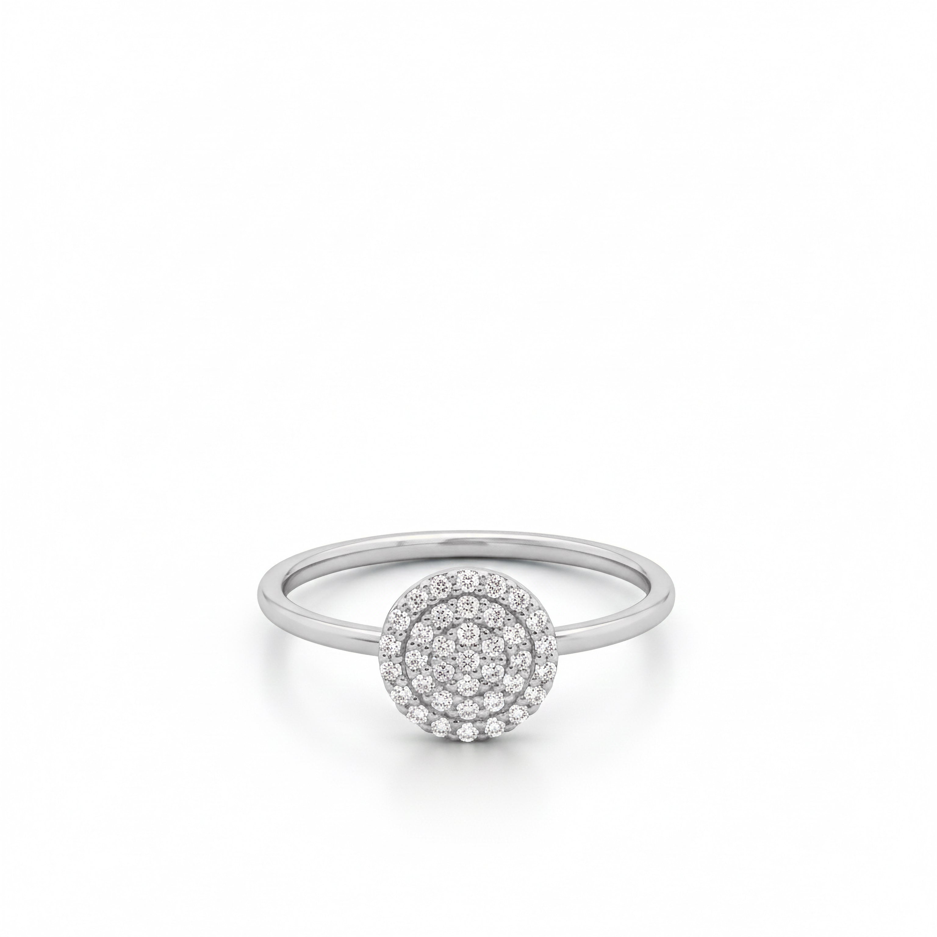 Esme - Runder Diamant Tag Ring 8mm