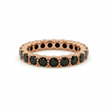 Eternity-Ring Holly mit schwarzem Diamanten