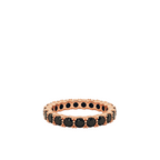Eternity-Ring Holly mit schwarzem Diamanten