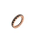 Eternity-Ring Holly mit schwarzem Diamanten