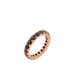 Eternity-Ring Holly mit schwarzem Diamanten