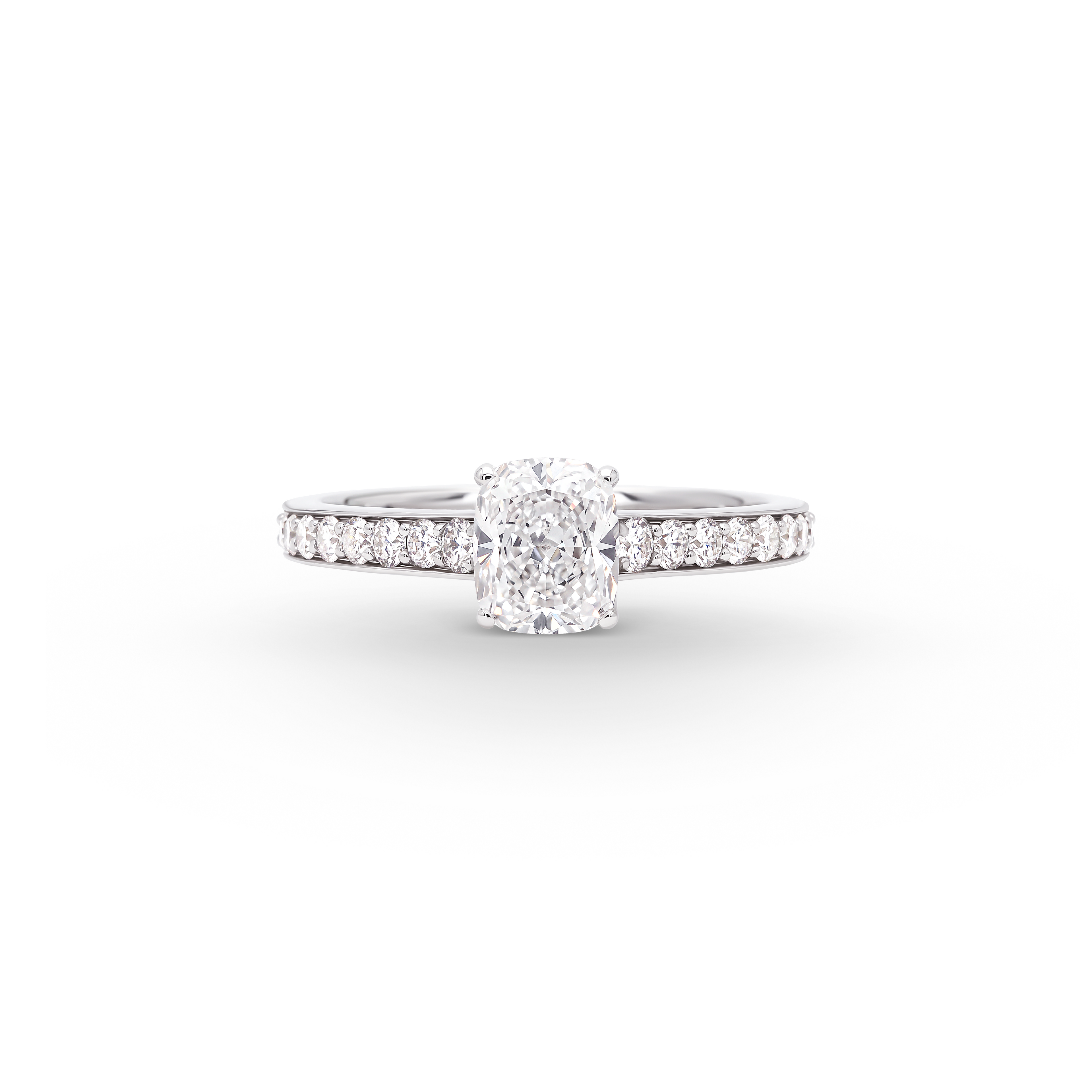 Oliver Heemeyer Cushion Solitär Diamant Ring Fancy 1.02ct.