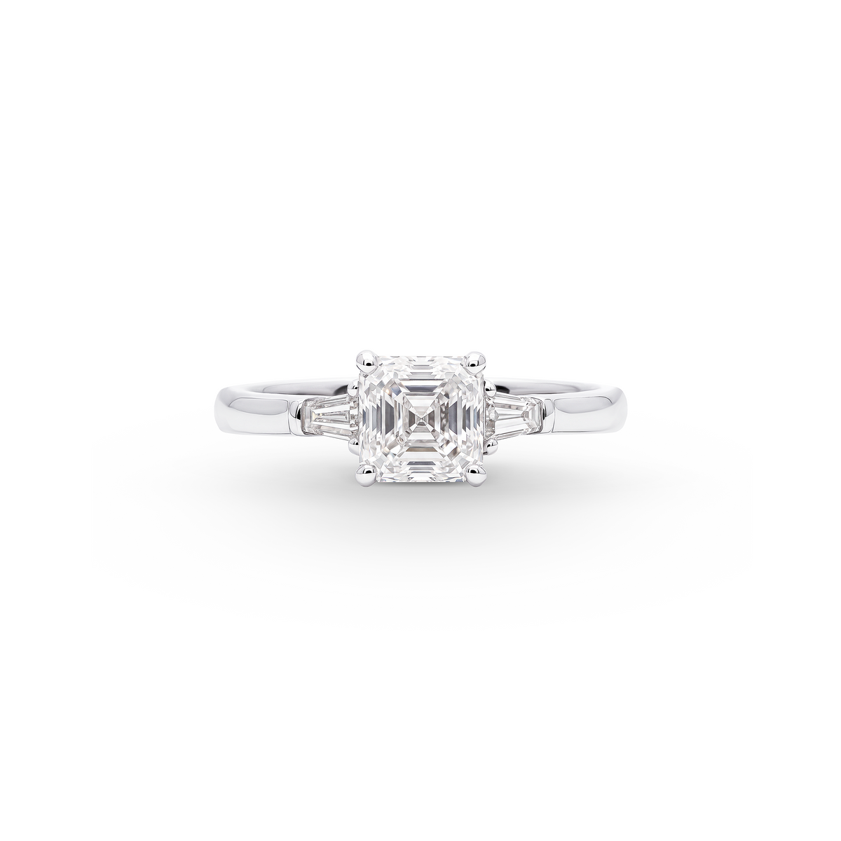Oliver Heemeyer Solitär Quadratischer Smaragdschliff Ring 1.01 ct.