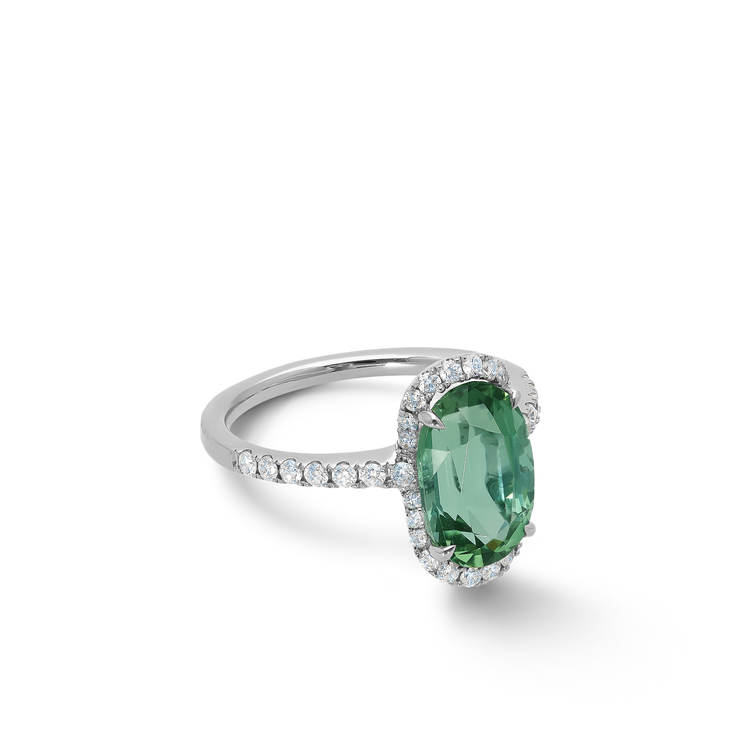 Kendall Mint Green Tourmaline Ring