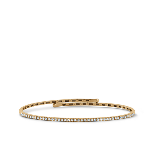 Line Diamond Bangle