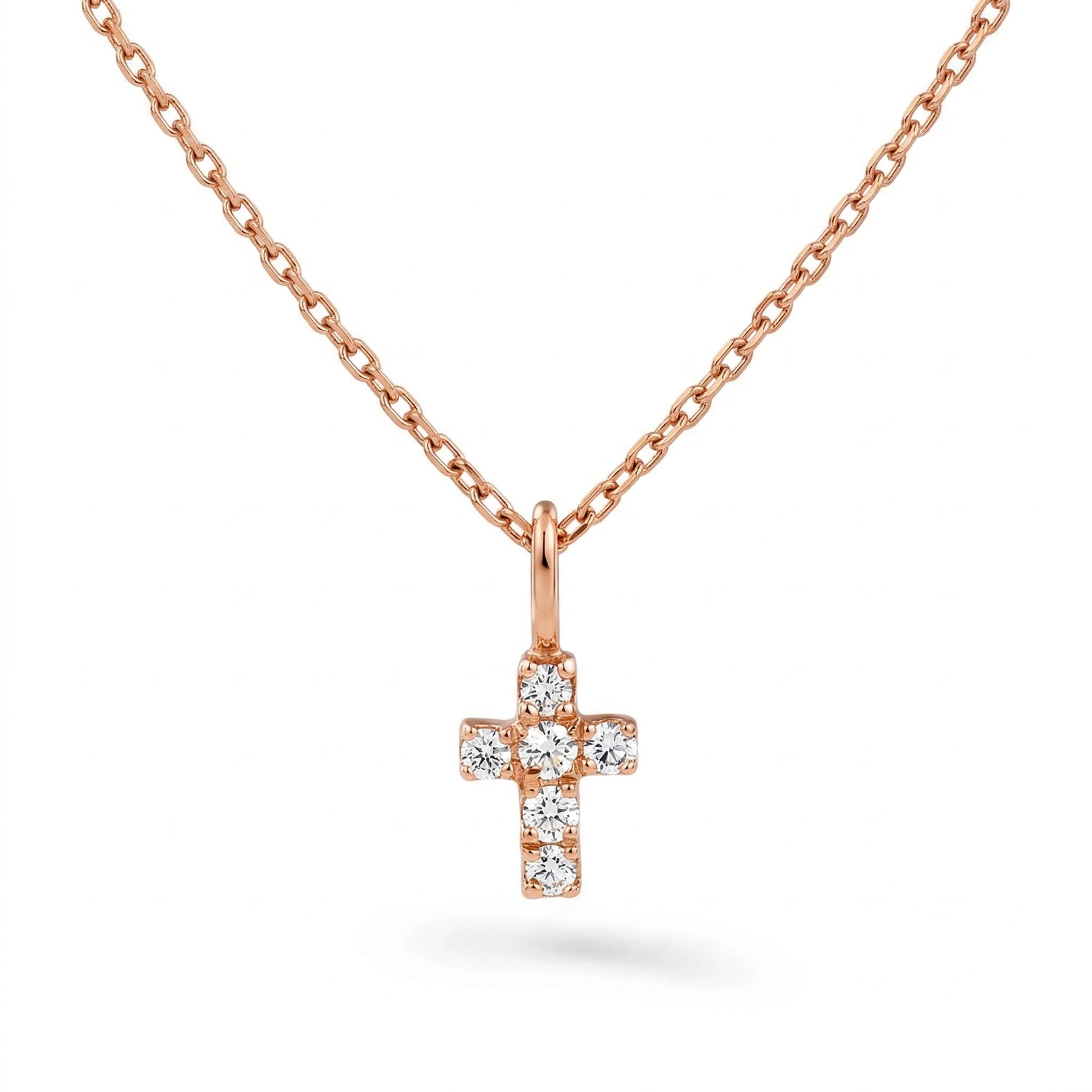 Mini Diamant Kreuz Anhänger