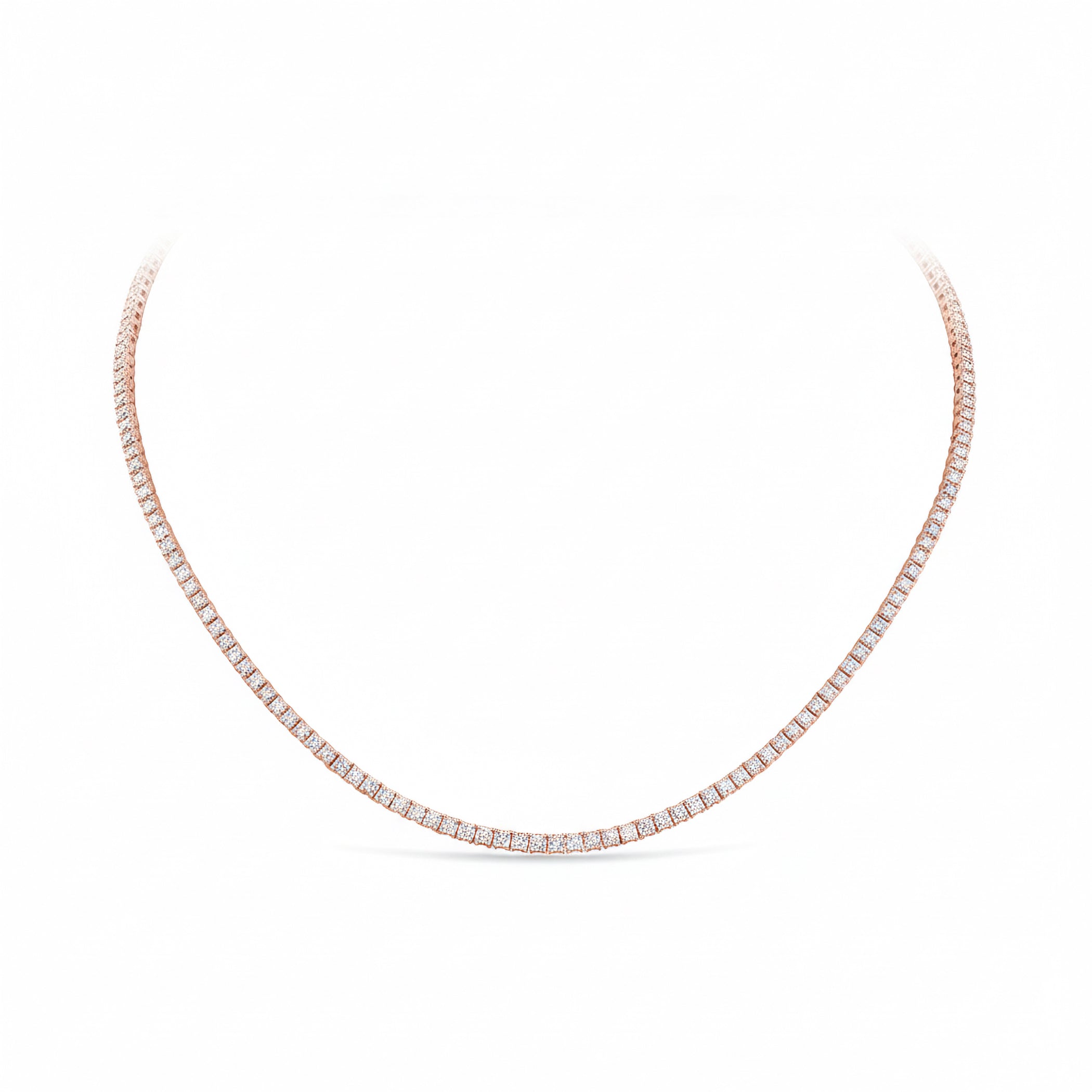 Tennis Diamant Collier 5.36 ct.