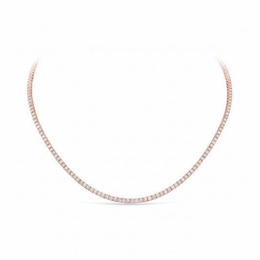Tennis Diamant Collier 5.36 ct.