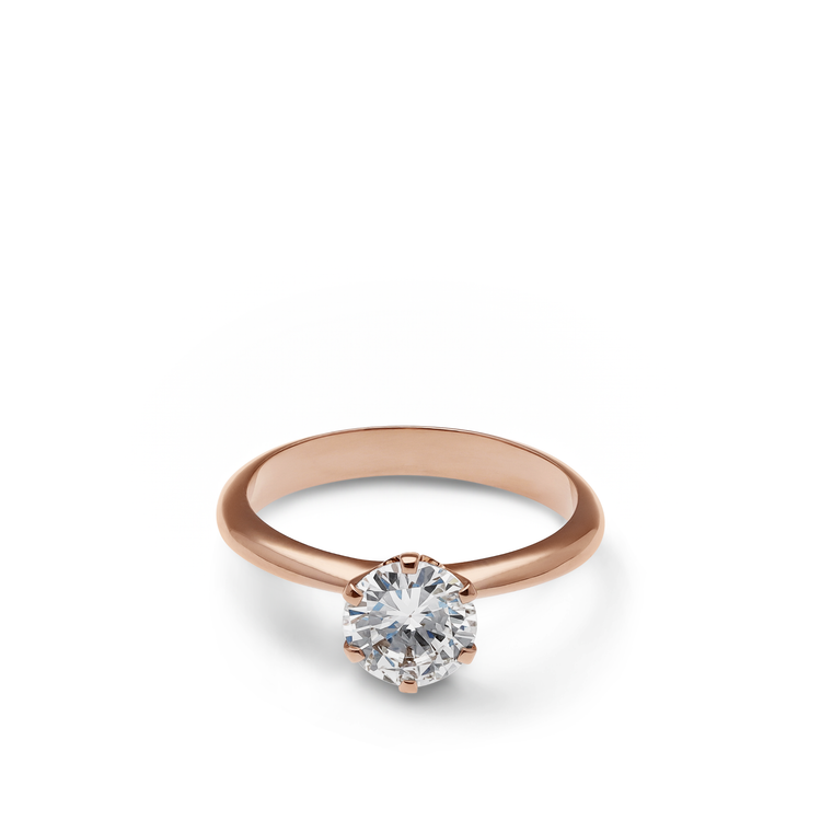 Oliver Heemeyer 1967® Solitaire Diamond Ring Rose Gold