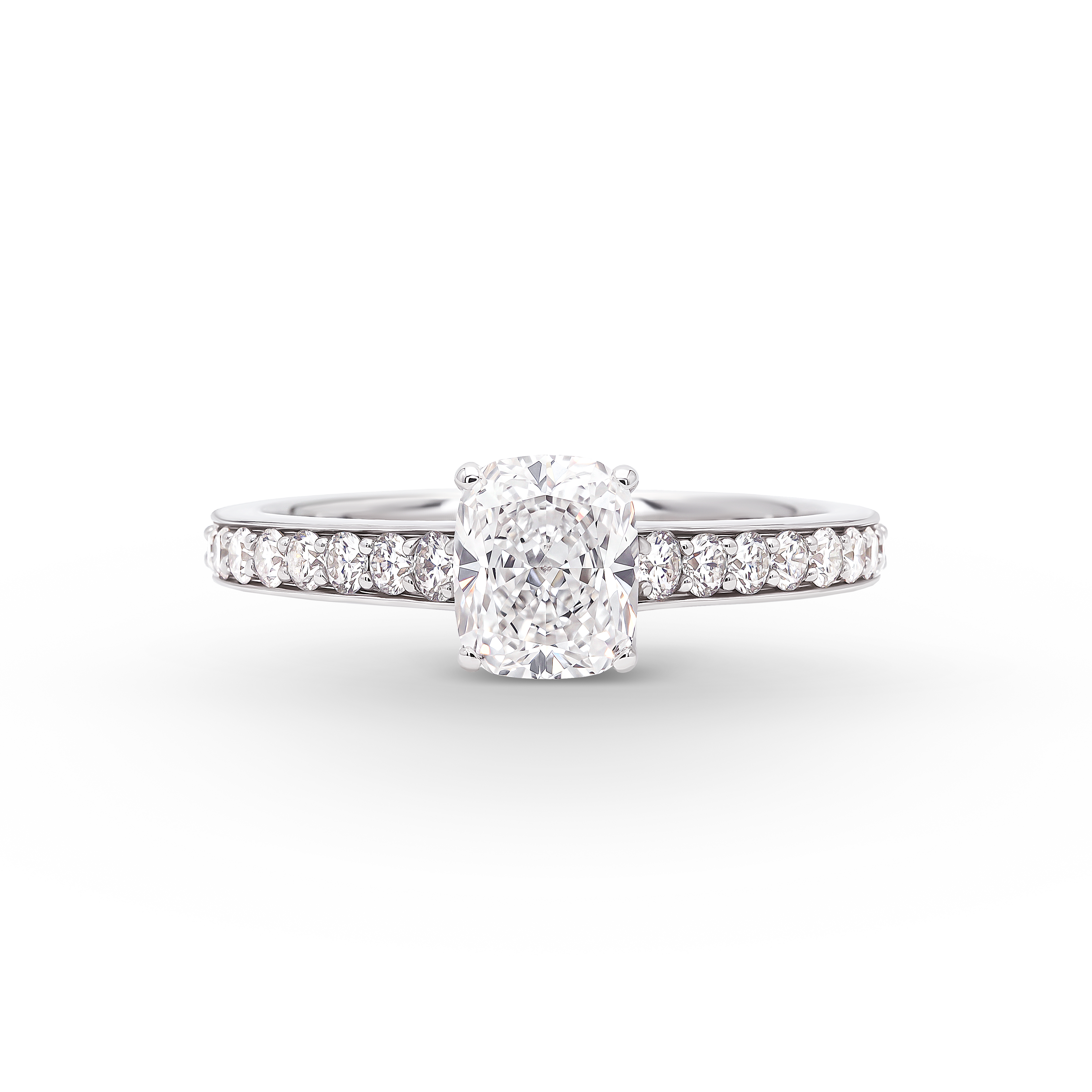 Oliver Heemeyer Cushion Solitär Diamant Ring Fancy 1.02ct.