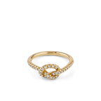 Knoten-Diamantring