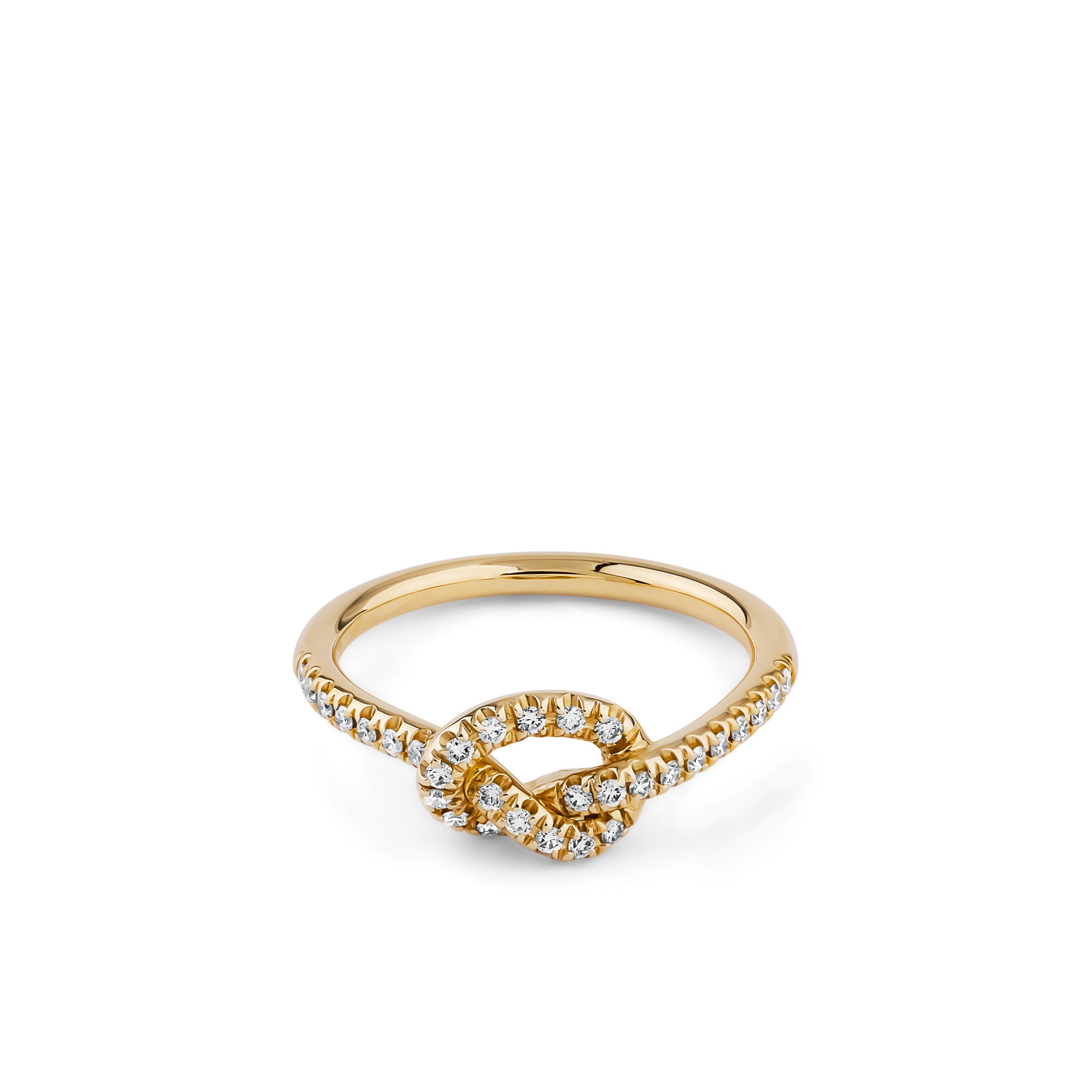 Knoten-Diamantring