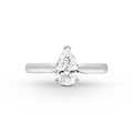 Oliver Heemeyer Solitaire Pear Shape Diamond Ring 1.01ct.