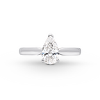 Oliver Heemeyer Solitaire Pear Shape Diamond Ring 1.01ct.
