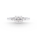 Oliver Heemeyer Solitaire Square Emerald Cut Ring 1.01ct.