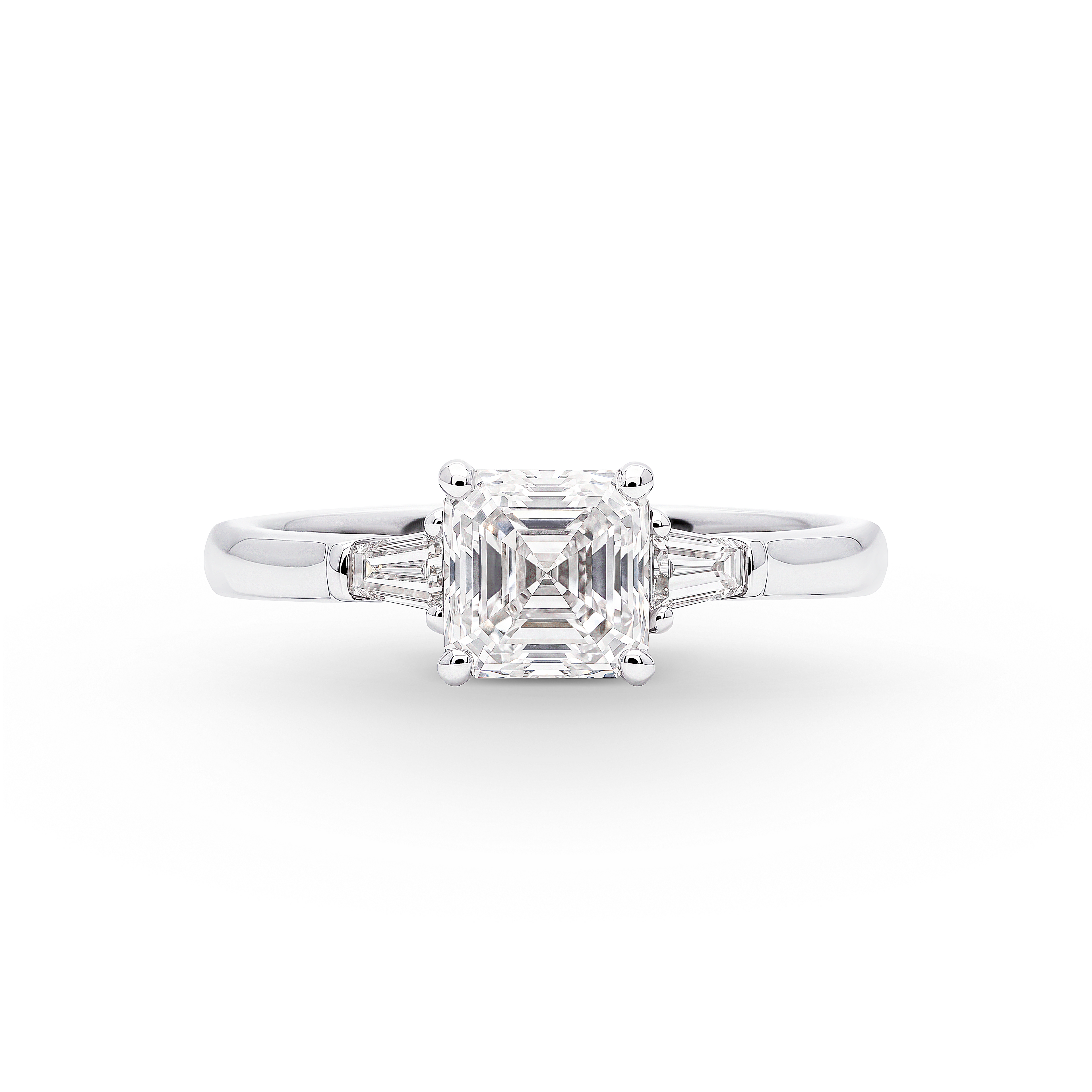Oliver Heemeyer Solitaire Square Emerald Cut Ring 1.01ct.