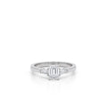Solitär Diamatring Smaragdschliff 0.75ct.