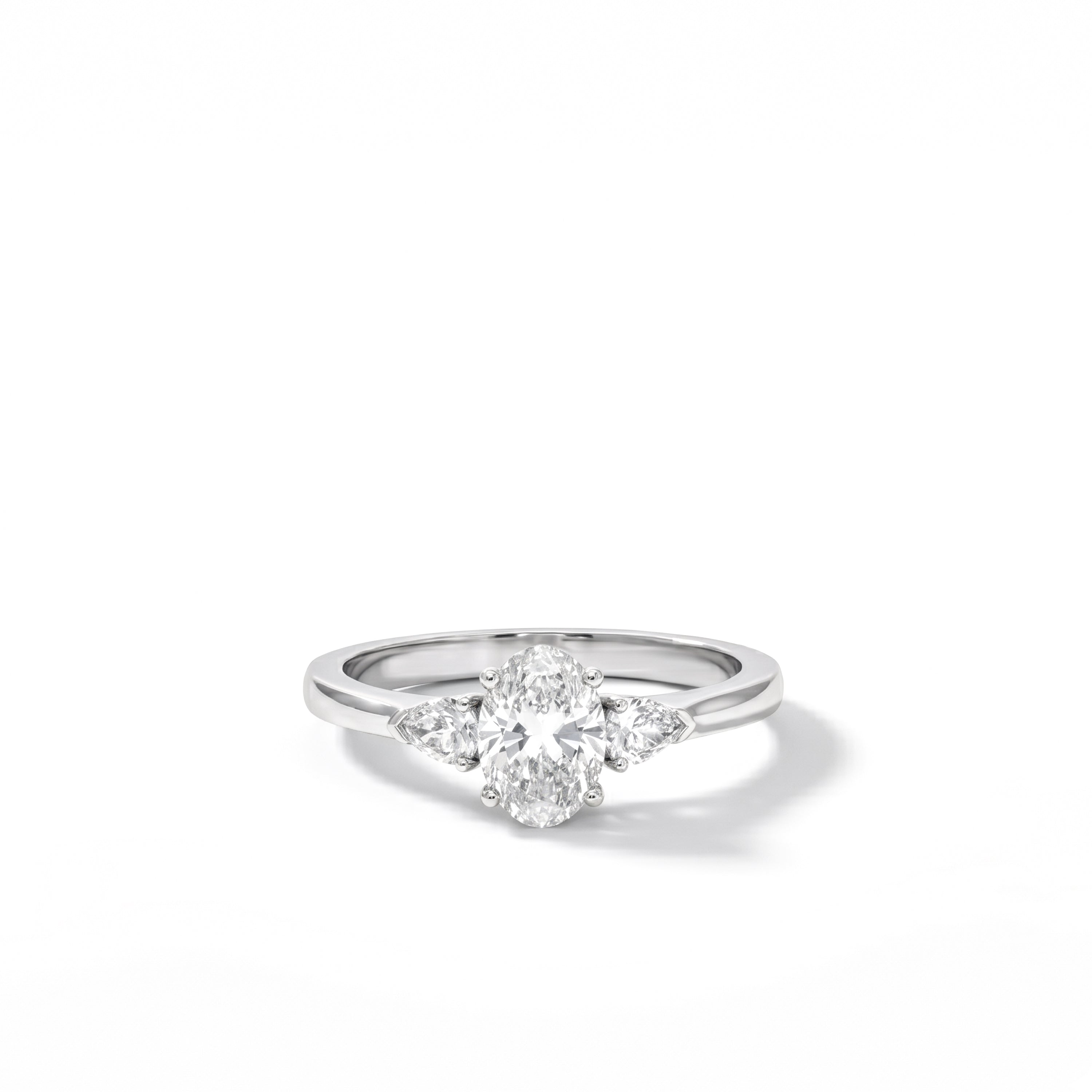 Solitär Diamantring Ovalschliff 0.80ct.