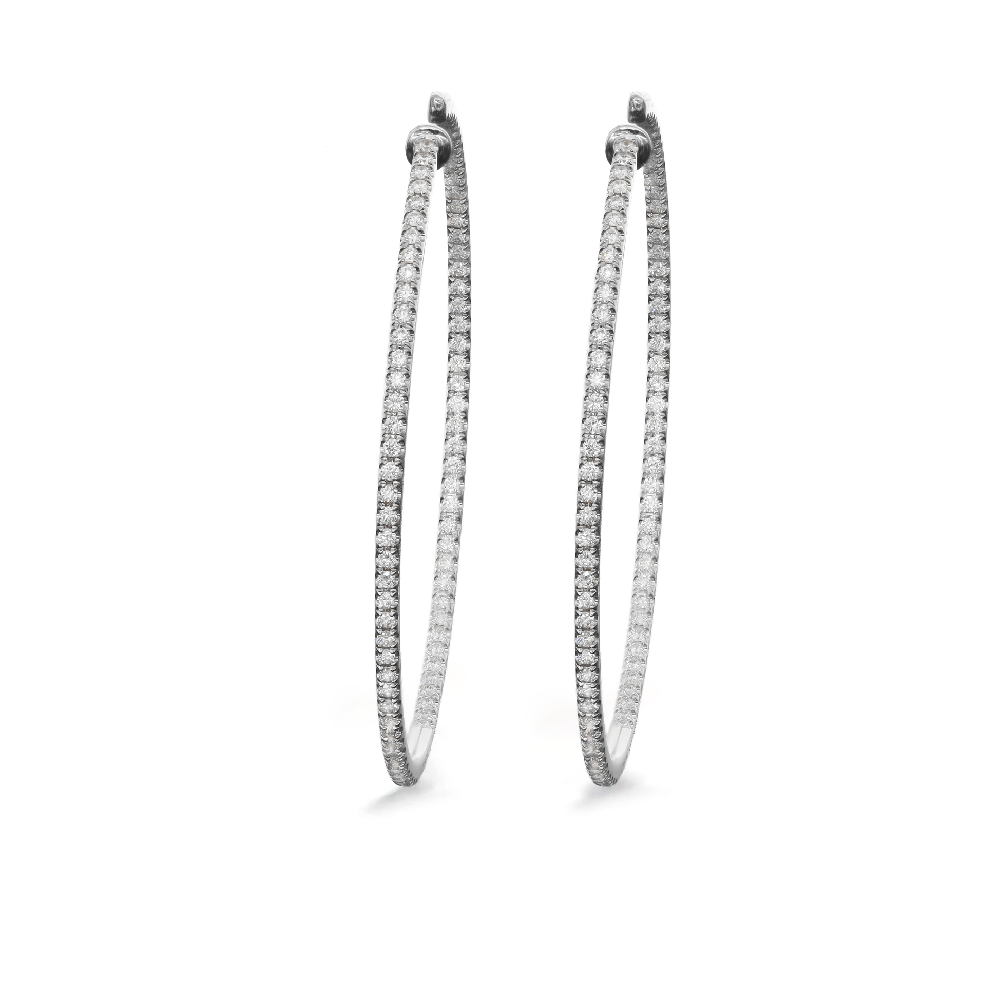 Diamant Kreolen Amy 4 cm