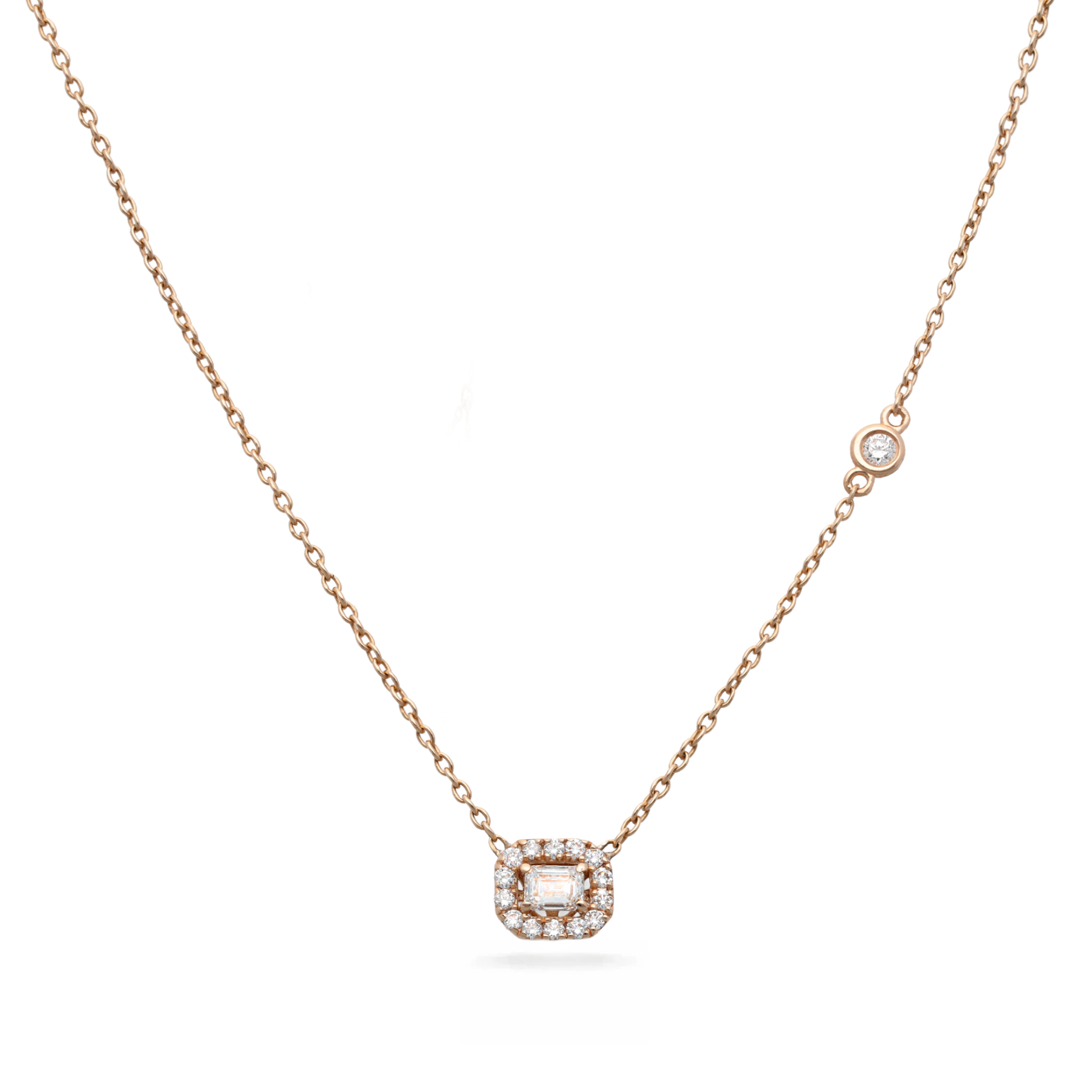 Cora Diamantkette Smaragdschliff