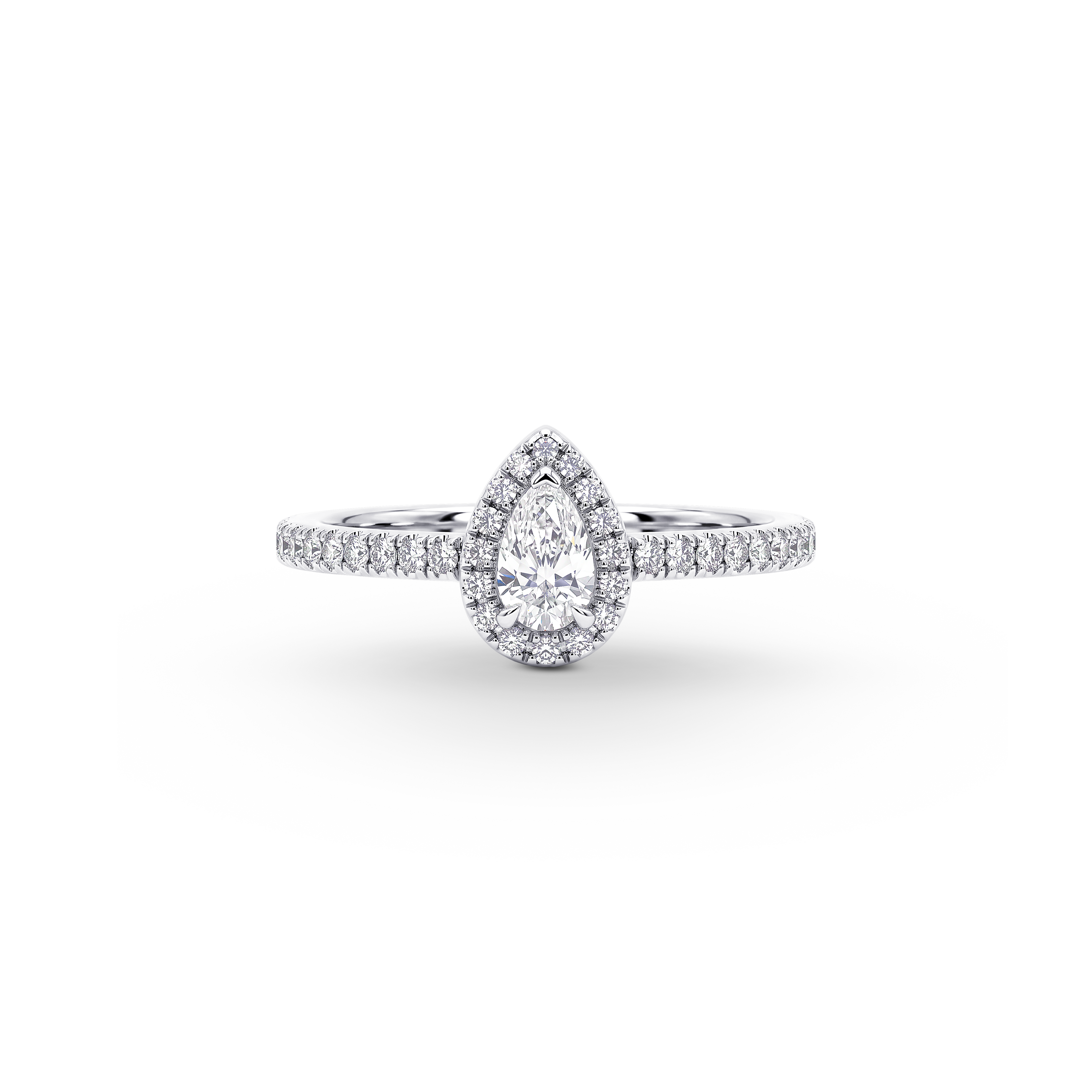 Birnenförmiger Diamantring