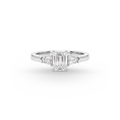 Solitär Diamatring Smaragdschliff 0.75ct.