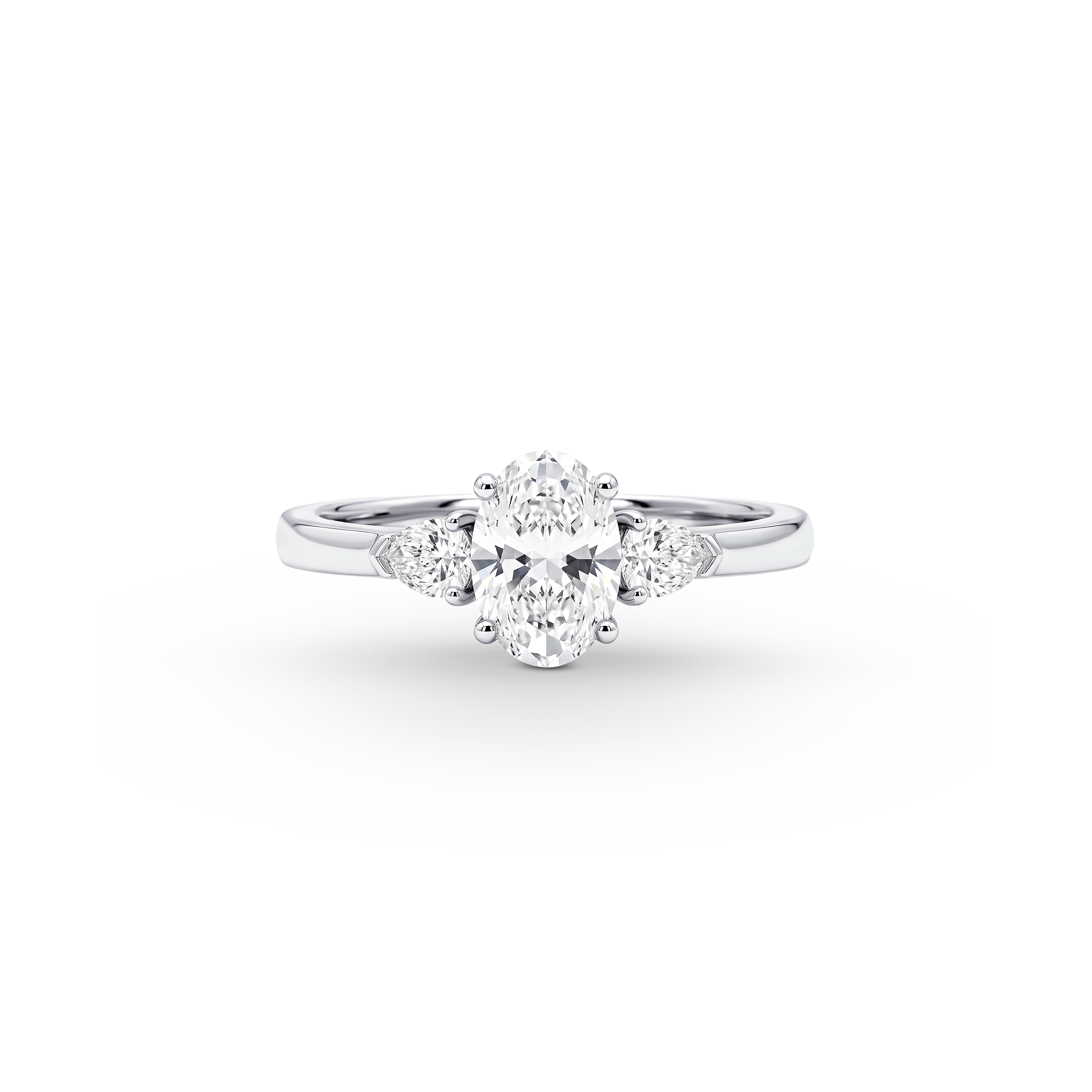 Solitär Diamantring Ovalschliff 0.80ct.