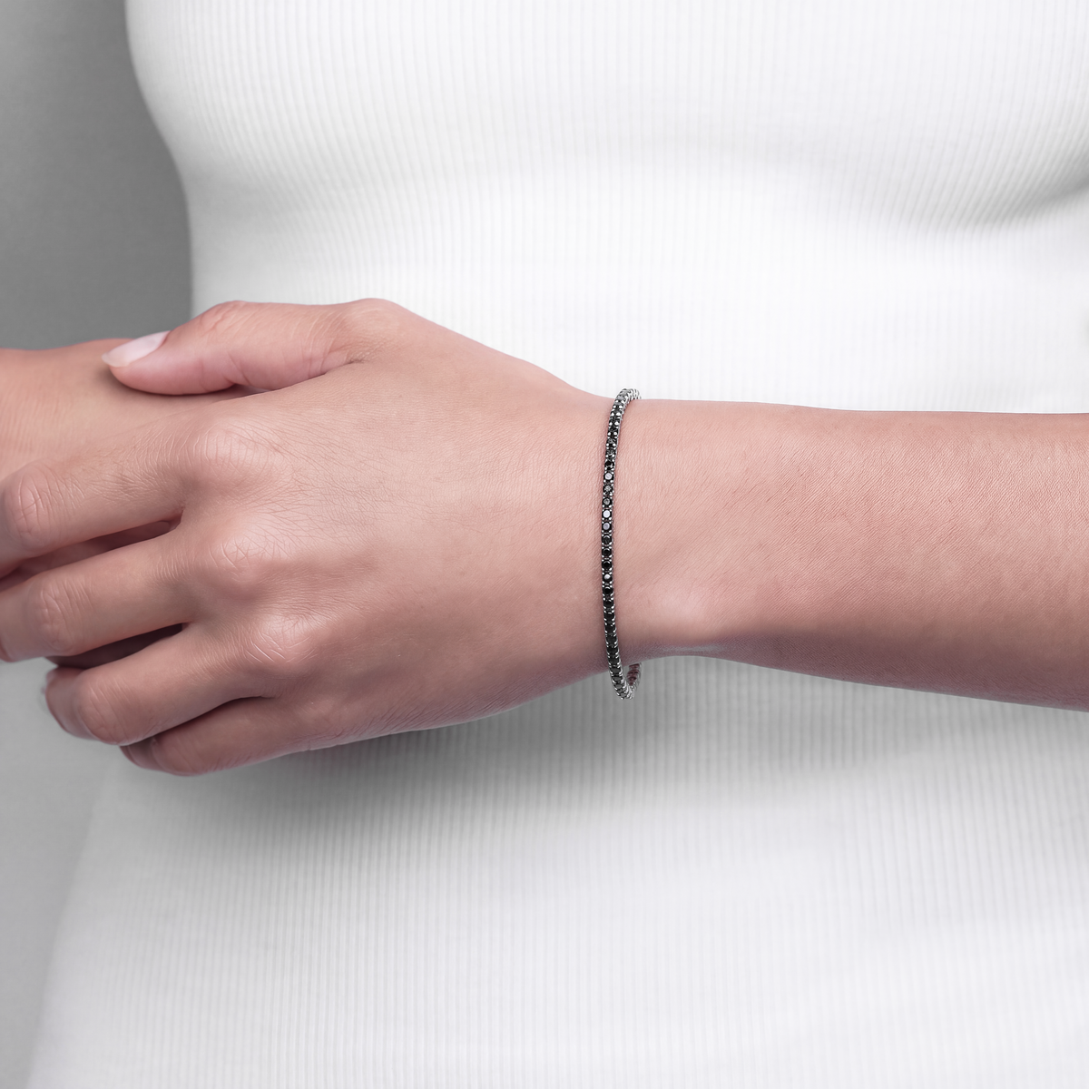 Tennis Black Diamond Bracelet 1.11 ct.