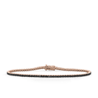Tennisarmband mit schwarzen Diamanten 2.16 ct