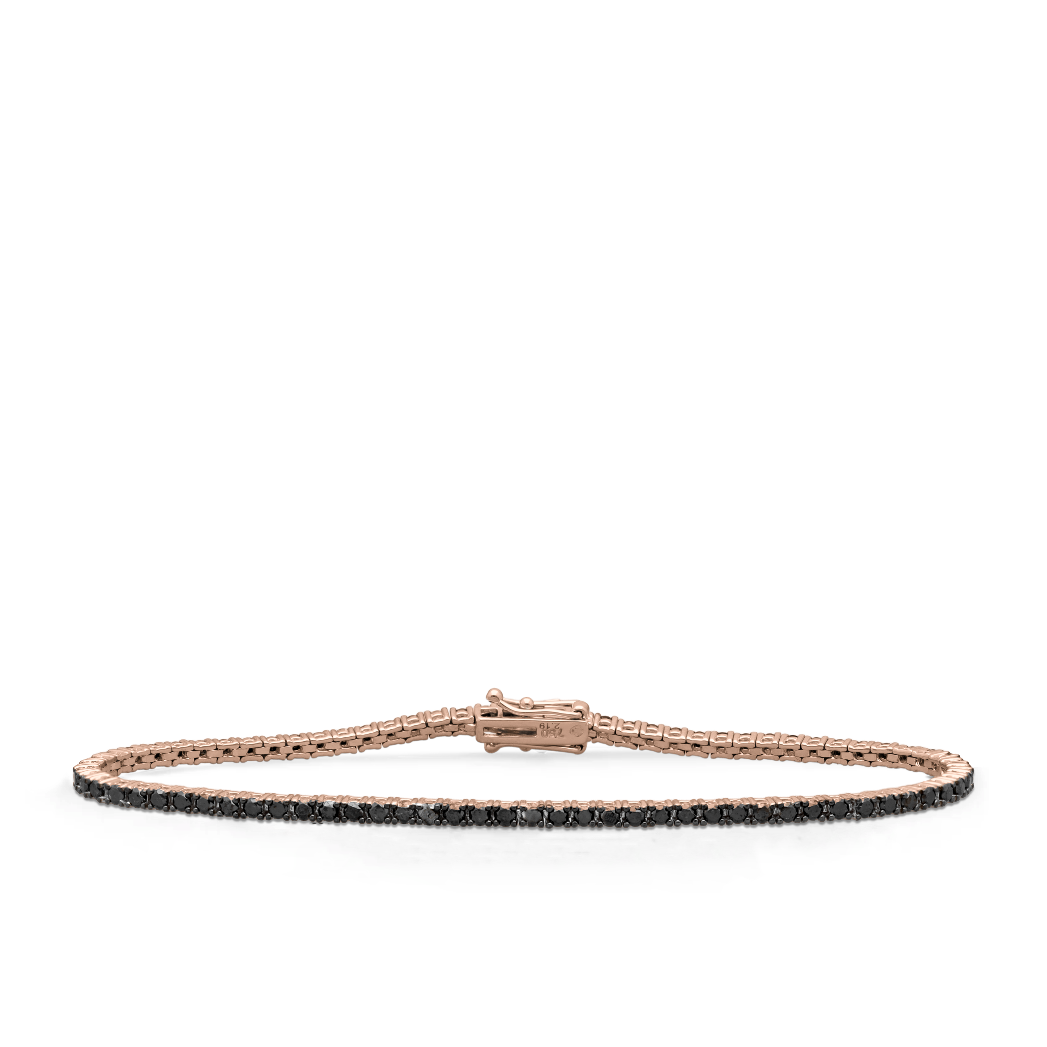 Tennisarmband mit schwarzen Diamanten 2.16 ct