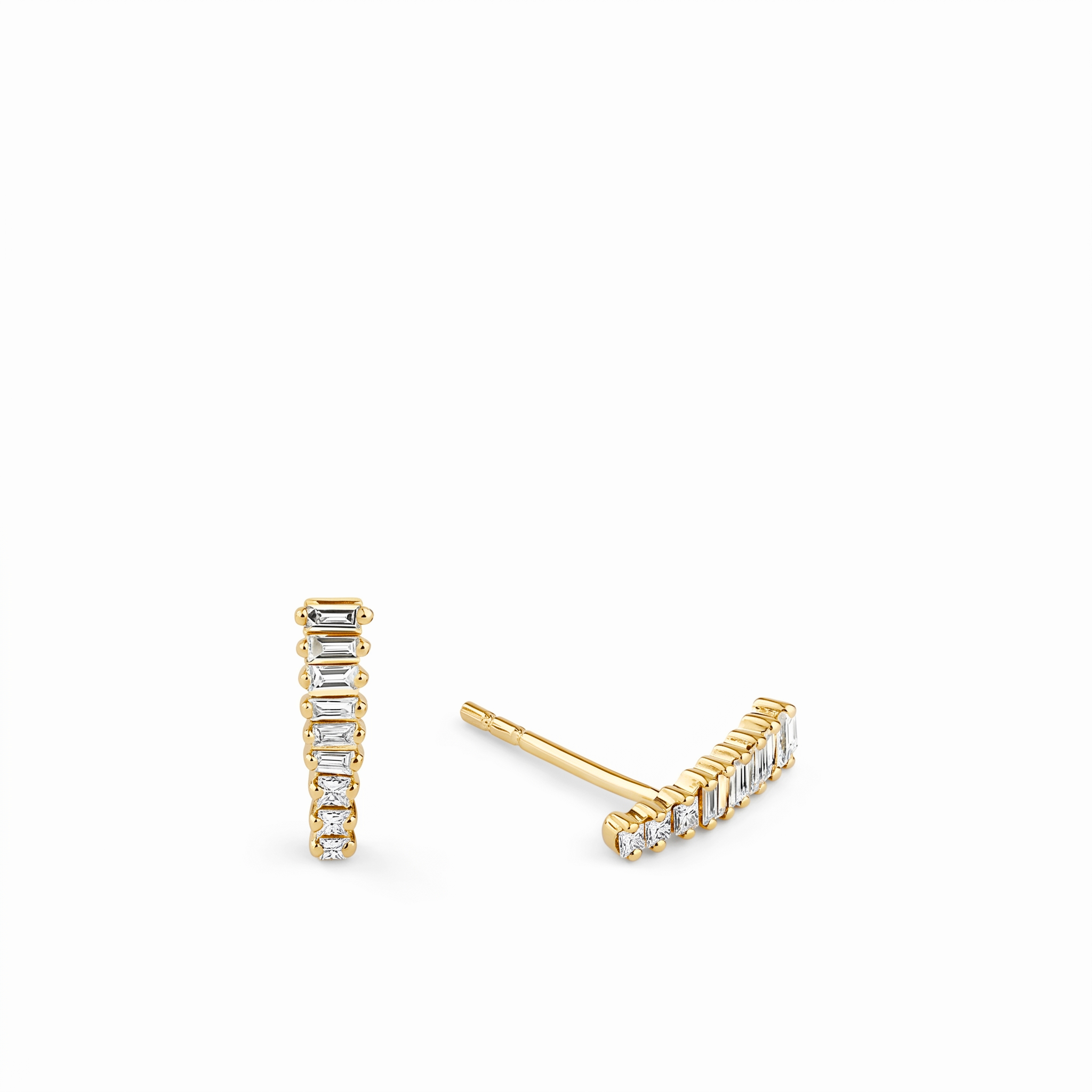 Una Diamond Ear Studs Fancy