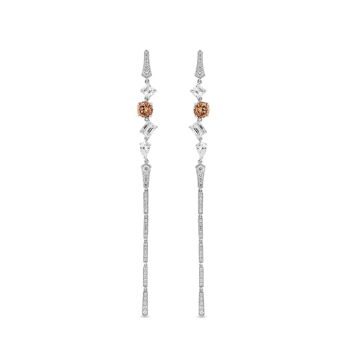 Oliver Heemeyer Adaline Diamond Earrings made of 18k white gold.