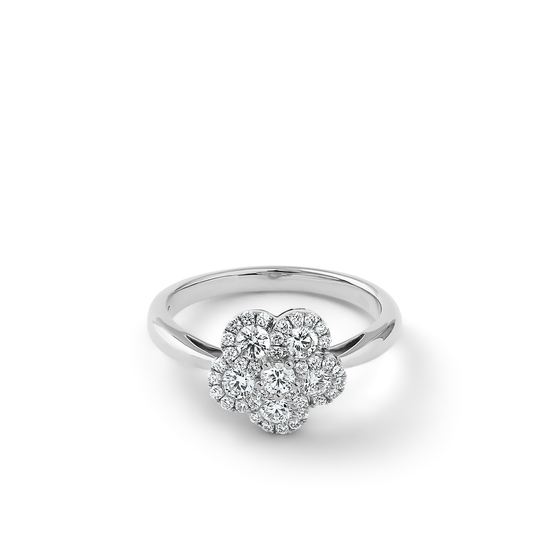 Oliver Heemeyer Alemandro diamond ring 5 in 18k white gold.