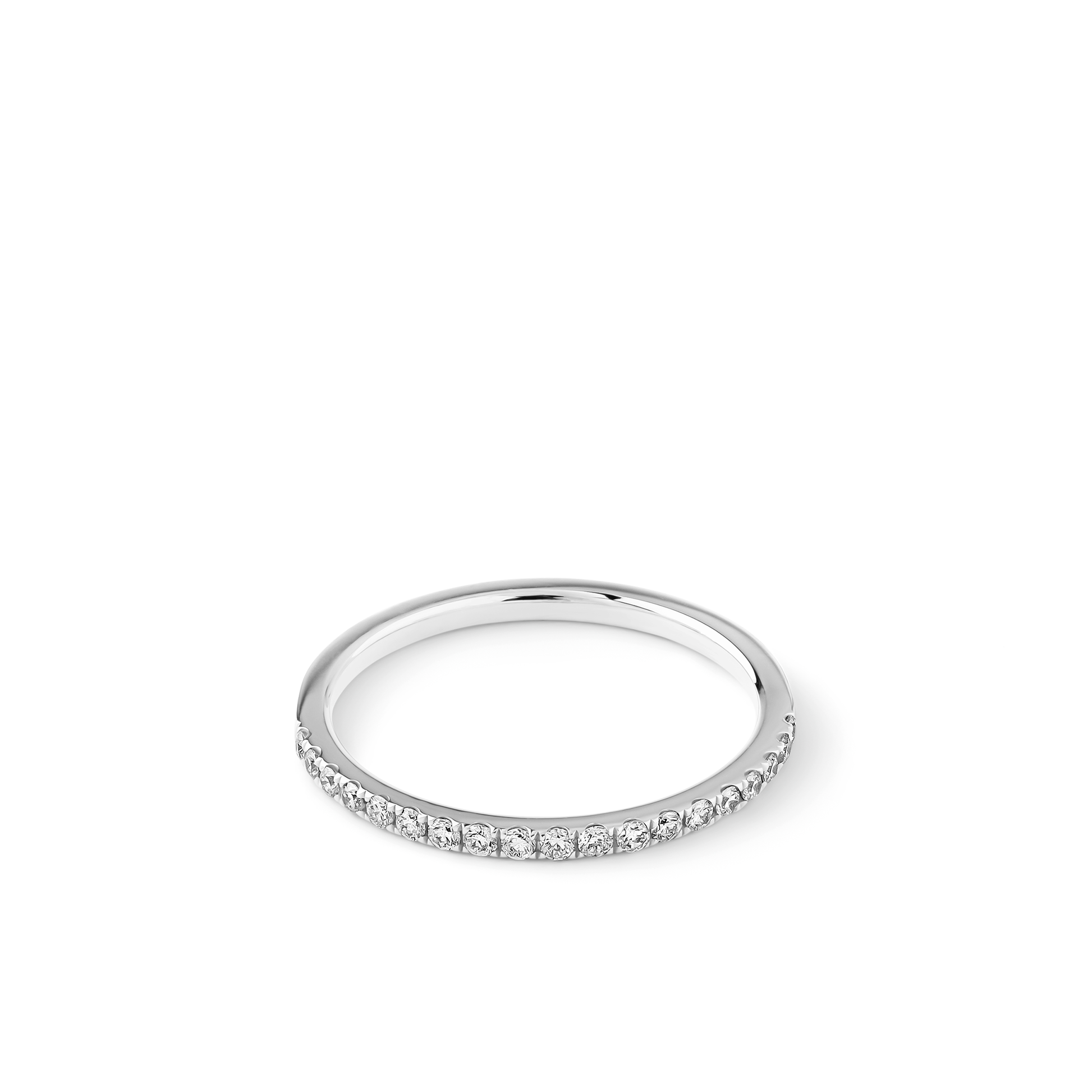Oliver Heemeyer Anniversary Diamond Ring HC made of 18k white gold.