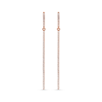 Oliver Heemeyer Bar diamond earrings made of 18k rose gold.