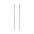 Oliver Heemeyer Bar diamond earrings made of 18k white gold.