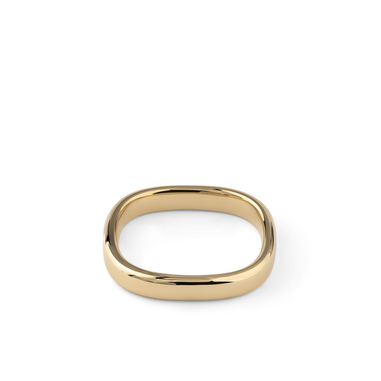 Oliver Heemeyer Bolero Wedding Band 3,0 mm made of 18k yellow gold.