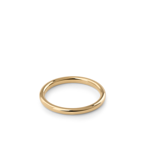 Oliver Heemeyer Bounce wedding band 2,0 mm made of 18k yellow gold.