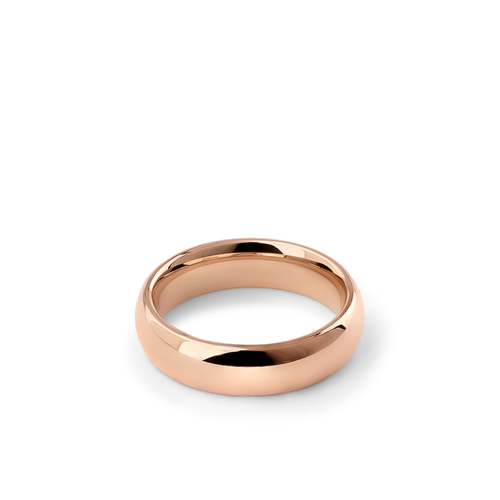 Oliver Heemeyer Bounce wedding band 6,0 mm made of 18k rose gold.