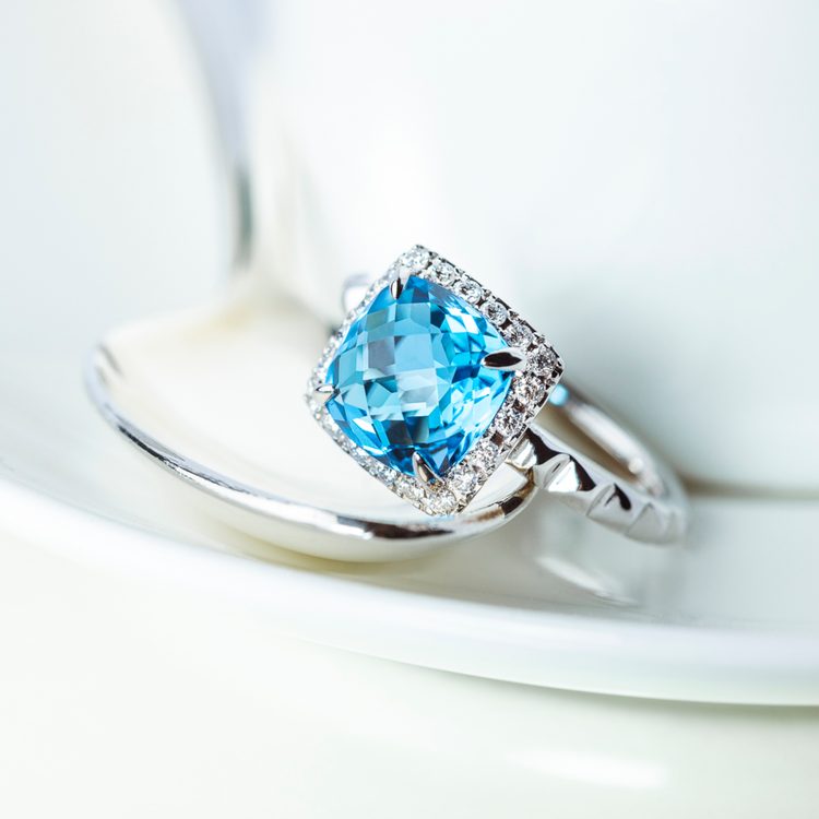 Oliver Heemeyer Charlie Swiss Blue Topaz Ring Fancy